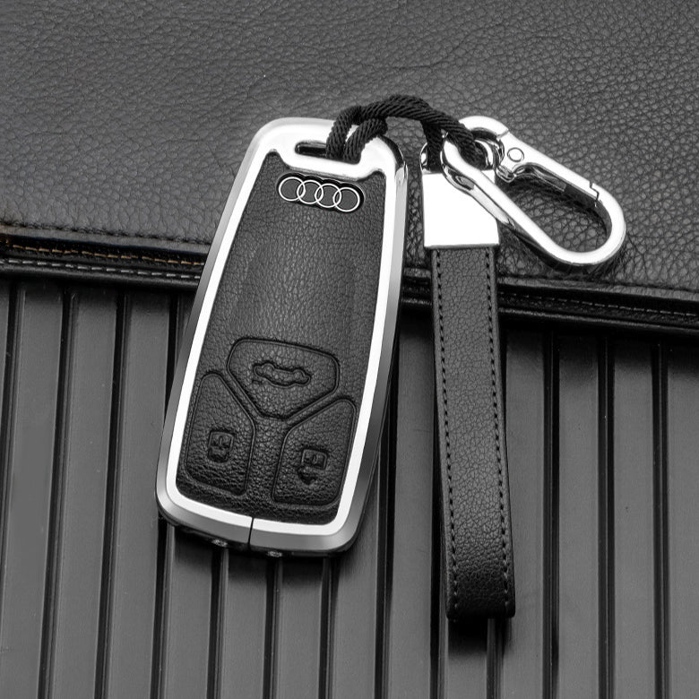 Schlüsselhülle für Audi inkl. Schlüsselanhänger (HEK58-AX6)