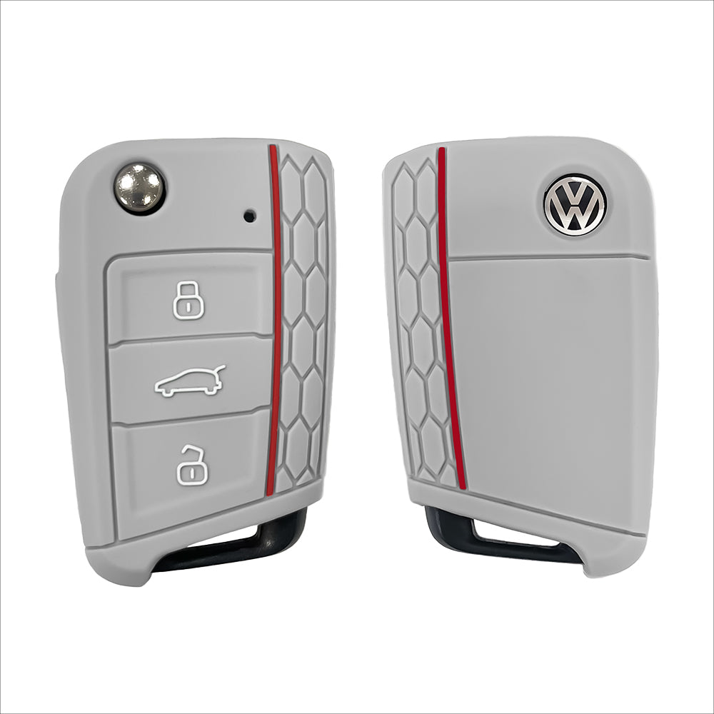 Silicone protective case / cover suitable for Volkswagen, Audi, Skoda, Seat car key V3