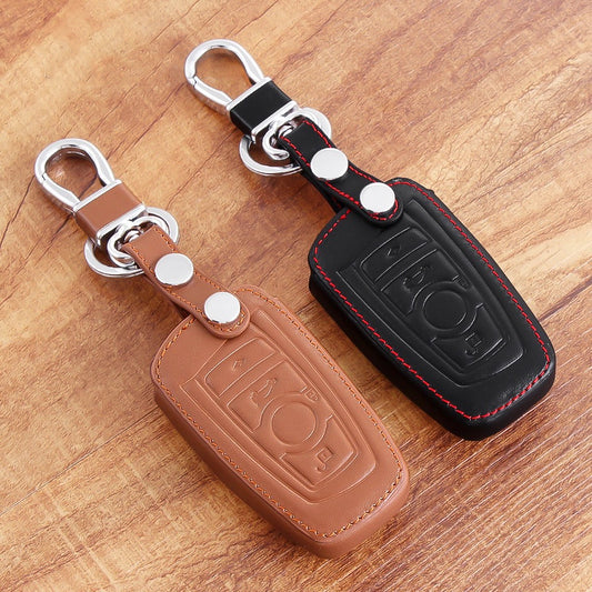 Leather key cover suitable for BMW keys B4, B5