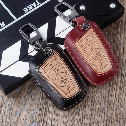 Premium leather key cover suitable for BMW key LEK12-B4