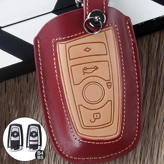 Premium leather key cover suitable for BMW key LEK12-B4