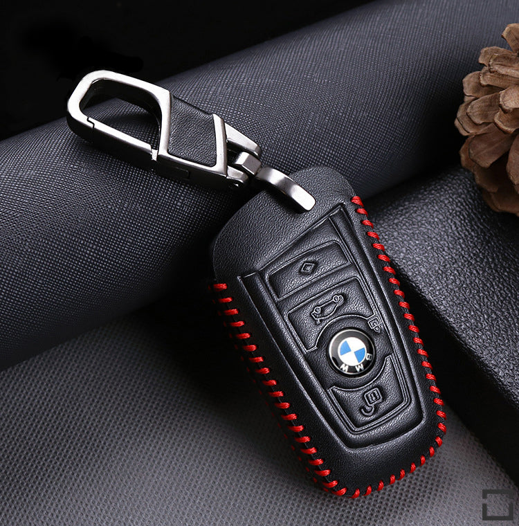 Leather key cover suitable for BMW keys B4, B5