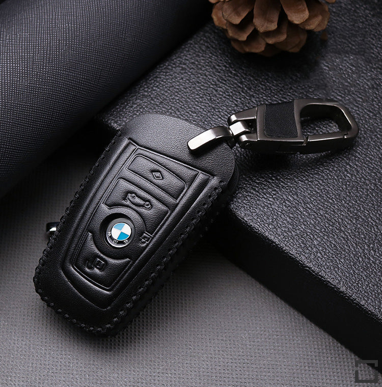 Leather key cover suitable for BMW keys B4, B5