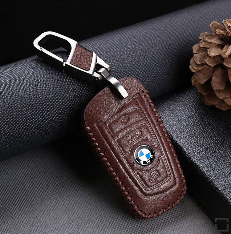 Leather key cover suitable for BMW keys B4, B5