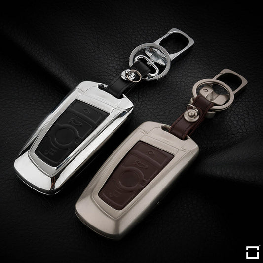 Aluminum hard shell key case suitable for BMW car key HEK2-B5