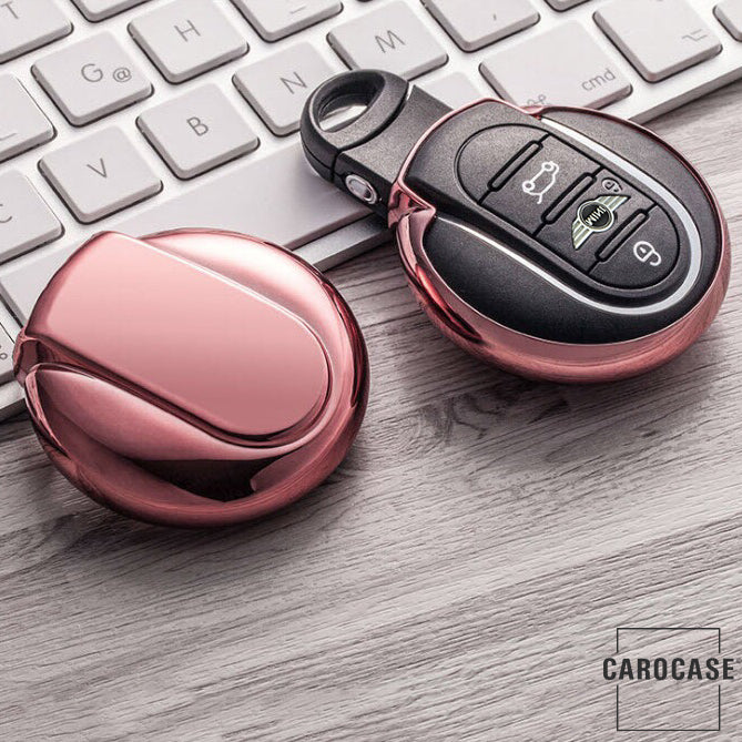 Glossy silicone protective case / cover suitable for MINI car key MC3