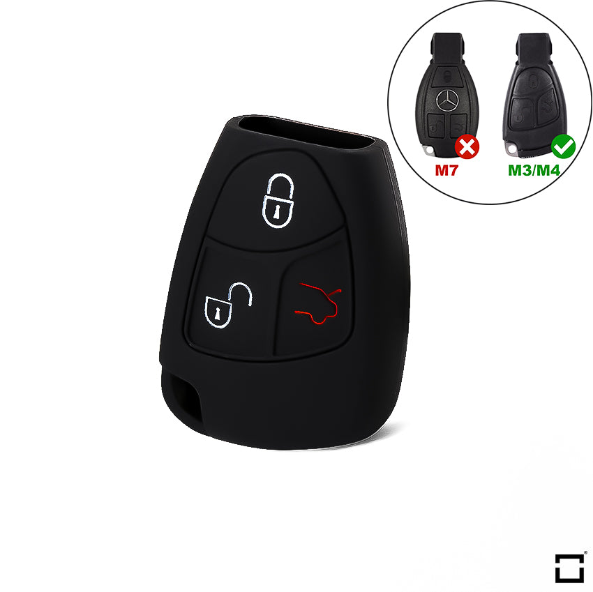 Silicone protective case / cover suitable for Mercedes-Benz car keys M3, M4