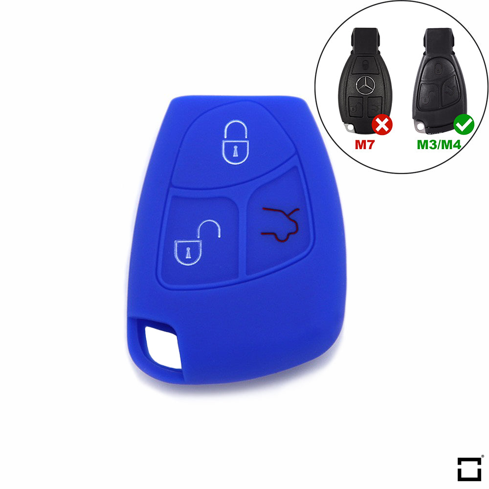 Silicone protective case / cover suitable for Mercedes-Benz car keys M3, M4