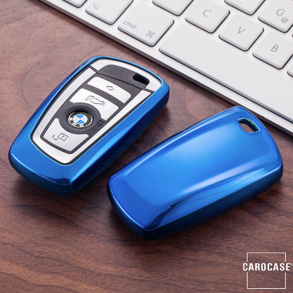 Glossy silicone protective case / cover suitable for BMW car keys B4, B5