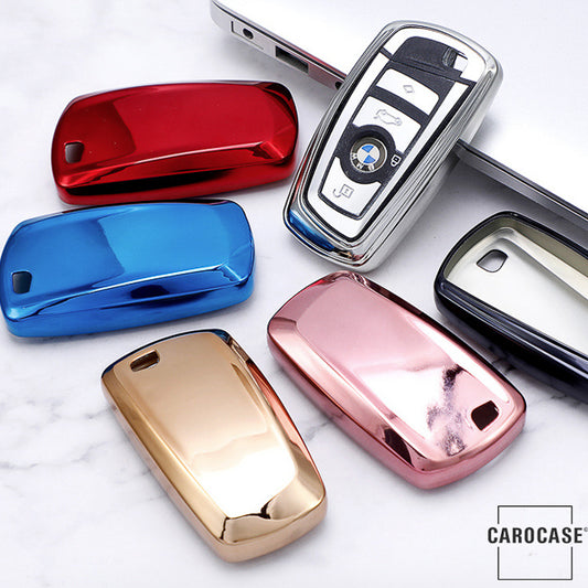 Glossy silicone protective case / cover suitable for BMW car keys B4, B5