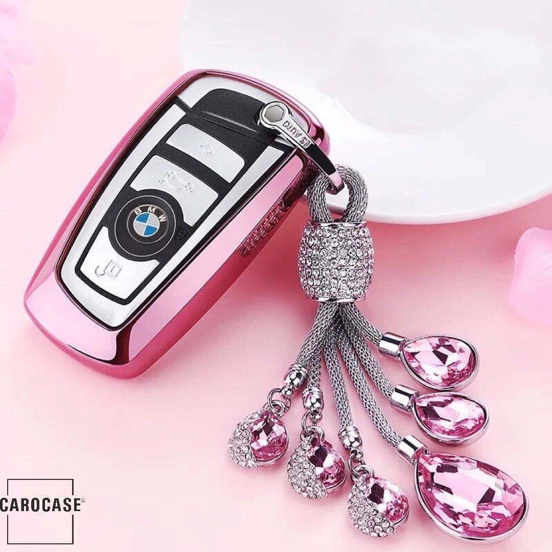 Glossy silicone protective case / cover suitable for BMW car keys B4, B5