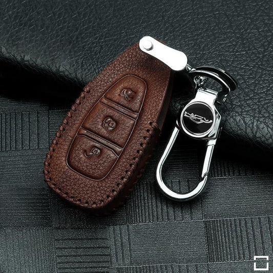 RUSTY Leder Schlüssel Cover passend für Ford Schlüssel  LEK13-F5