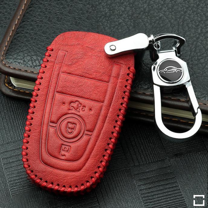 RUSTY leather key cover suitable for Ford key LEK13-F8