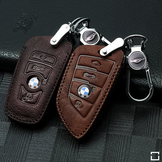 RUSTY leather key cover suitable for BMW key LEK13-B6, B7