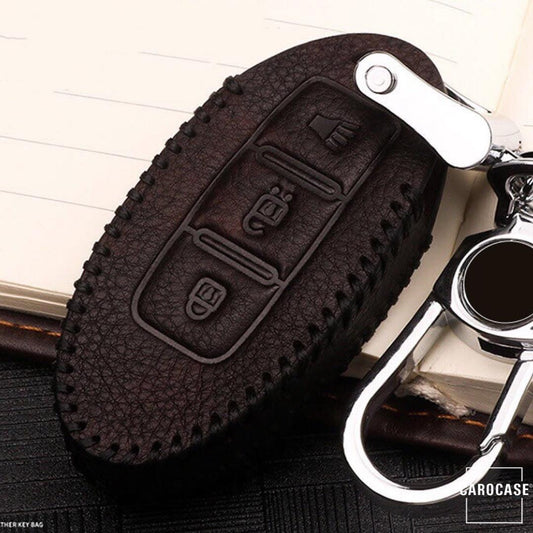 RUSTY Leder Schlüssel Cover passend für Nissan Schlüssel  LEK13-N7