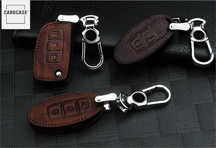 RUSTY leather key cover suitable for Nissan key LEK13-N6