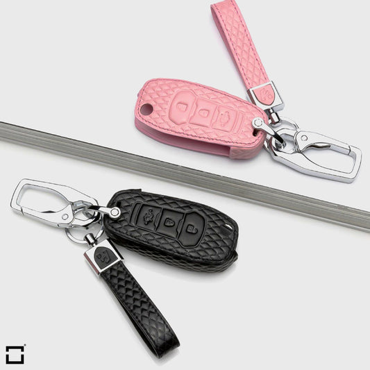 BLACK-ROSE leather key cover for Ford key LEK4-F2