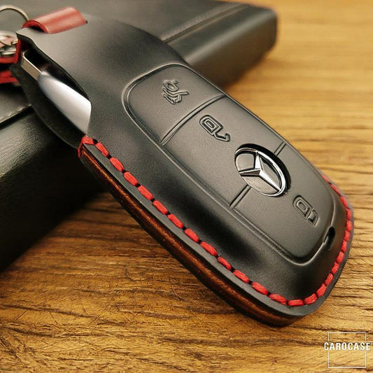 PREMIO leather key cover suitable for Mercedes-Benz key LEK33-M9