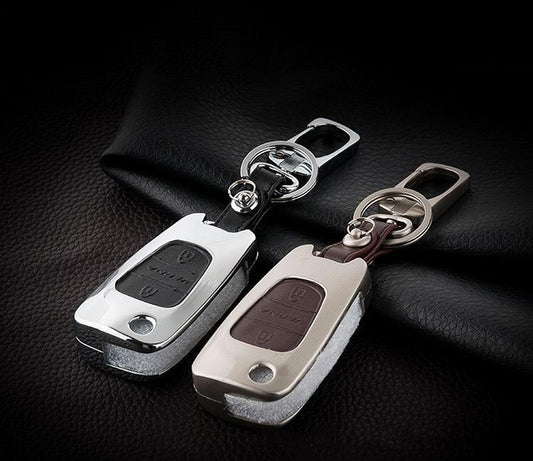 Aluminum hard shell key case suitable for Hyundai car key HEK2-D5