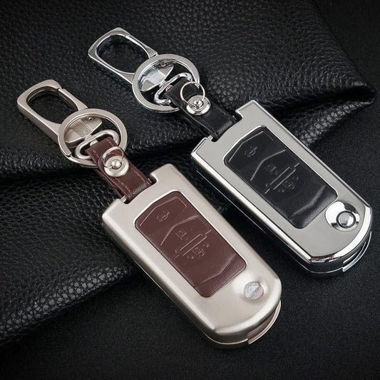 Aluminum hard shell key case suitable for Mazda car key HEK2-MZ4