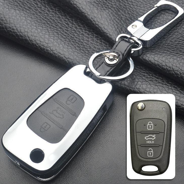 Aluminum hard shell key case suitable for Hyundai, Kia car key HEK2-D5