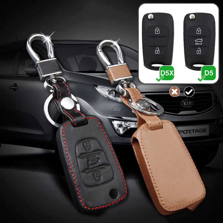 Leather key cover suitable for Hyundai, Kia key D5