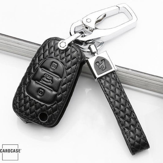 BLACK-ROSE leather key cover for Hyundai key LEK4-D5