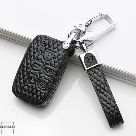 BLACK-ROSE Leather Key Cover for Land Rover, Jaguar Key LEK4-LR2