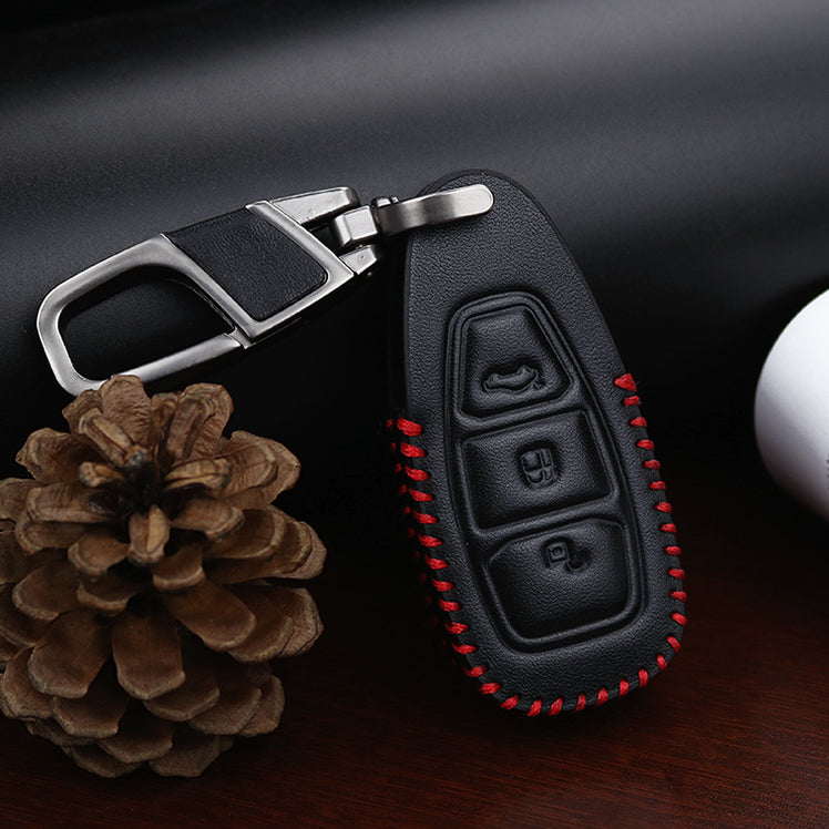 Leather key cover suitable for Ford key F5