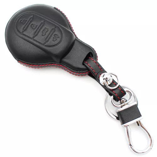 Leather hard shell cover suitable for MINI key black LEK48-MC3