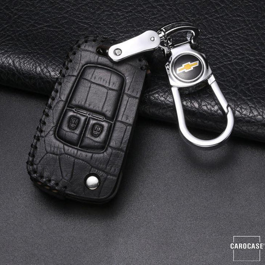 KROKO leather key cover suitable for Opel key LEK44-OP5