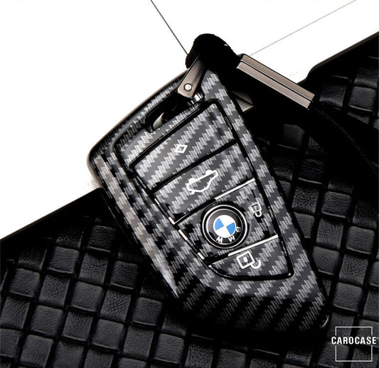 Carbon look key cover suitable for BMW key HEK47-B7-1