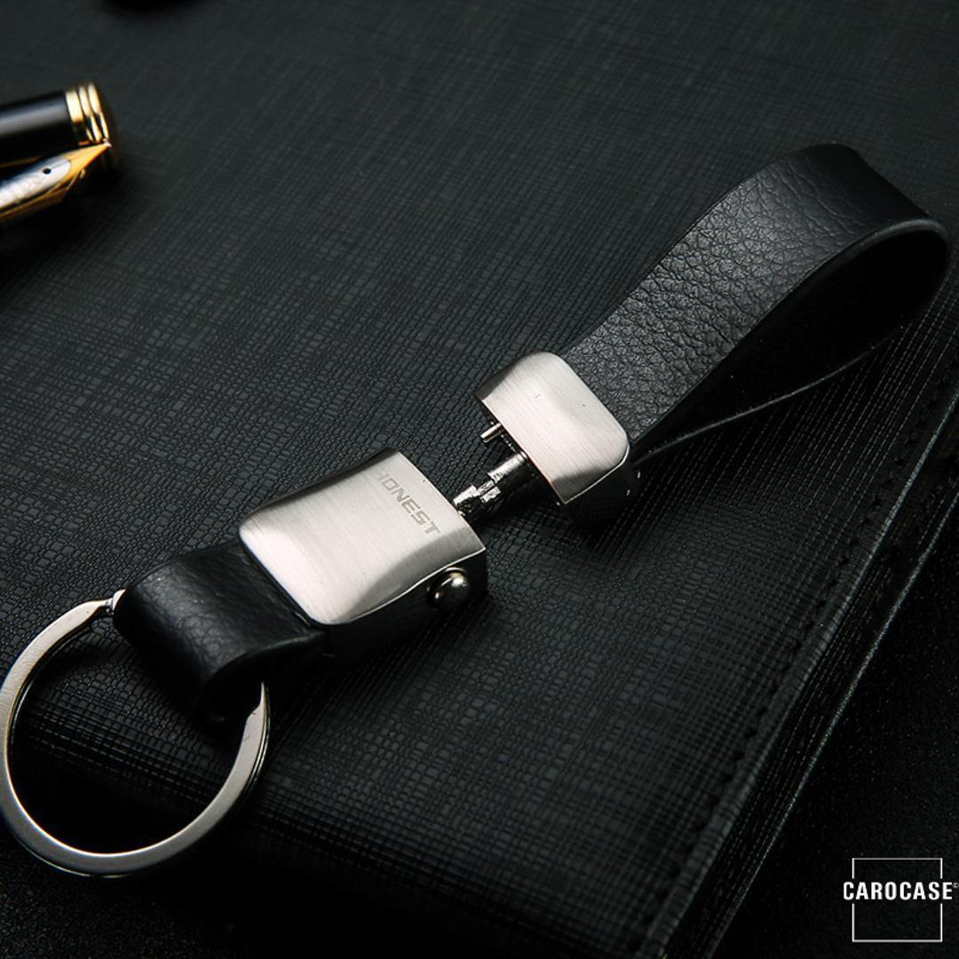 Bracelet en cuir pour porte-clés haut de gamme avec porte-clés