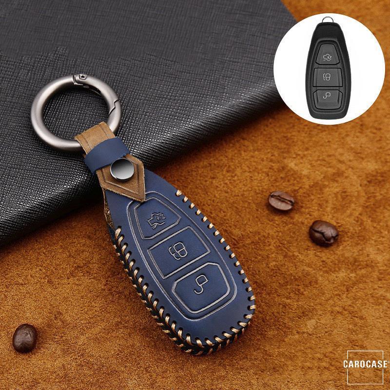 Premium leather cover suitable for Ford key + fob LEK60-F5