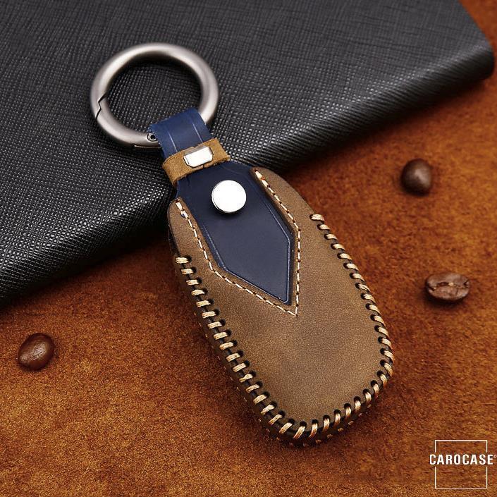 Premium leather cover suitable for Hyundai key + fob LEK60-D1