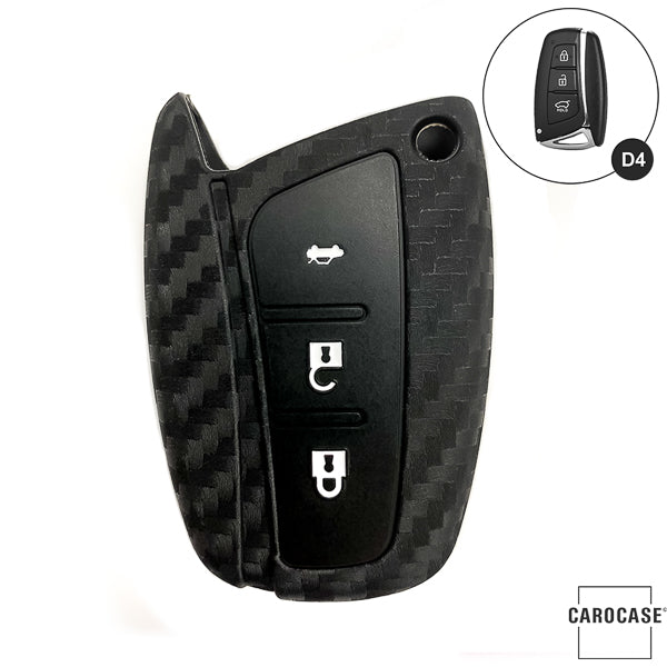 TPU key cover / protective cover (SEK10) suitable for Hyundai keys - black