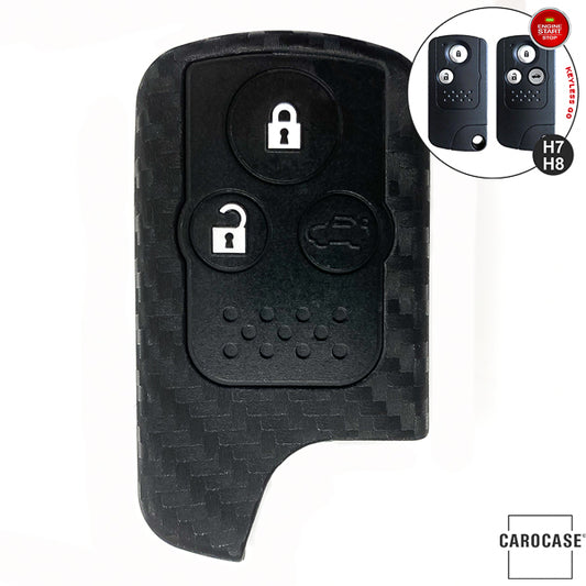 TPU Schlüsselhülle / Schutzhülle (SEK10) passend für Honda Schlüssel - schwarz
