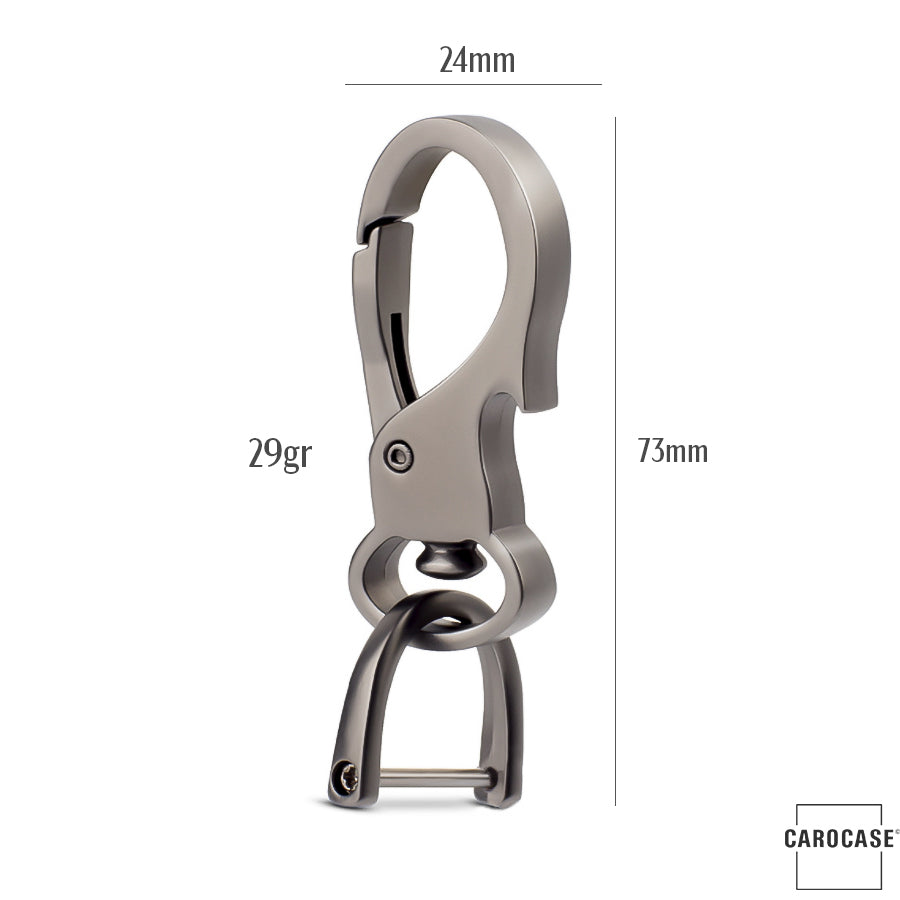 Massiver Schlüsselanhänger Inkl. Karabiner - Anthrazit