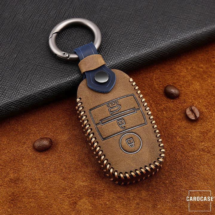 Premium leather cover suitable for Kia key + fob LEK60-K7