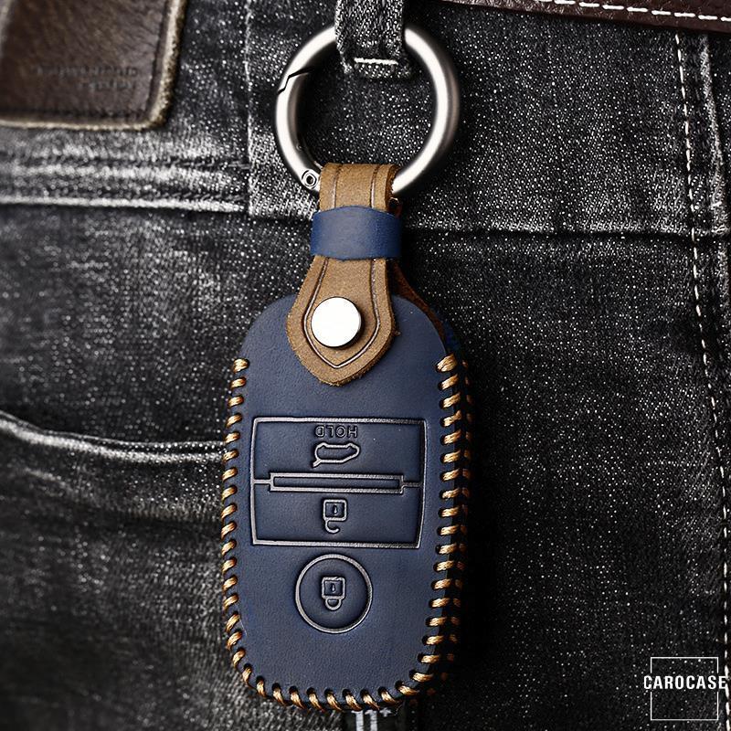 Premium leather cover suitable for Kia key + fob LEK60-K7