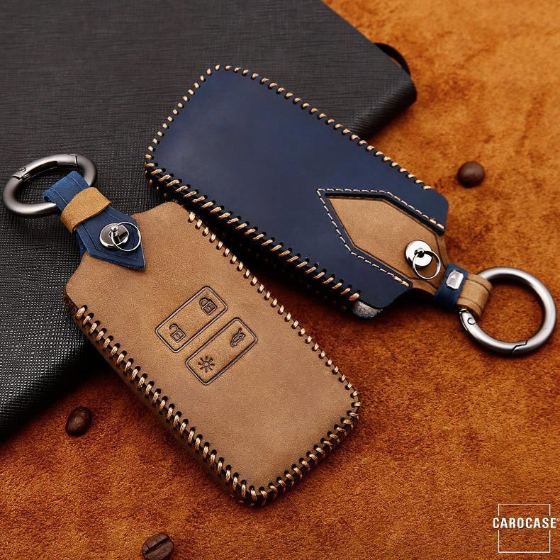 Premium leather cover suitable for Renault key + fob LEK60-R12