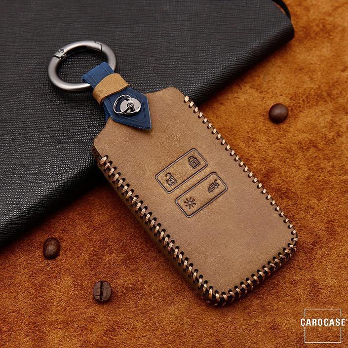 Premium leather cover suitable for Renault key + fob LEK60-R12