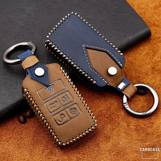 Premium leather cover suitable for Land Rover, Jaguar key + fob LEK60-LR1
