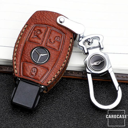 Premium Leder Schlüsseletui passend für Mercedes-Benz Schlüssel  LEK62-M7