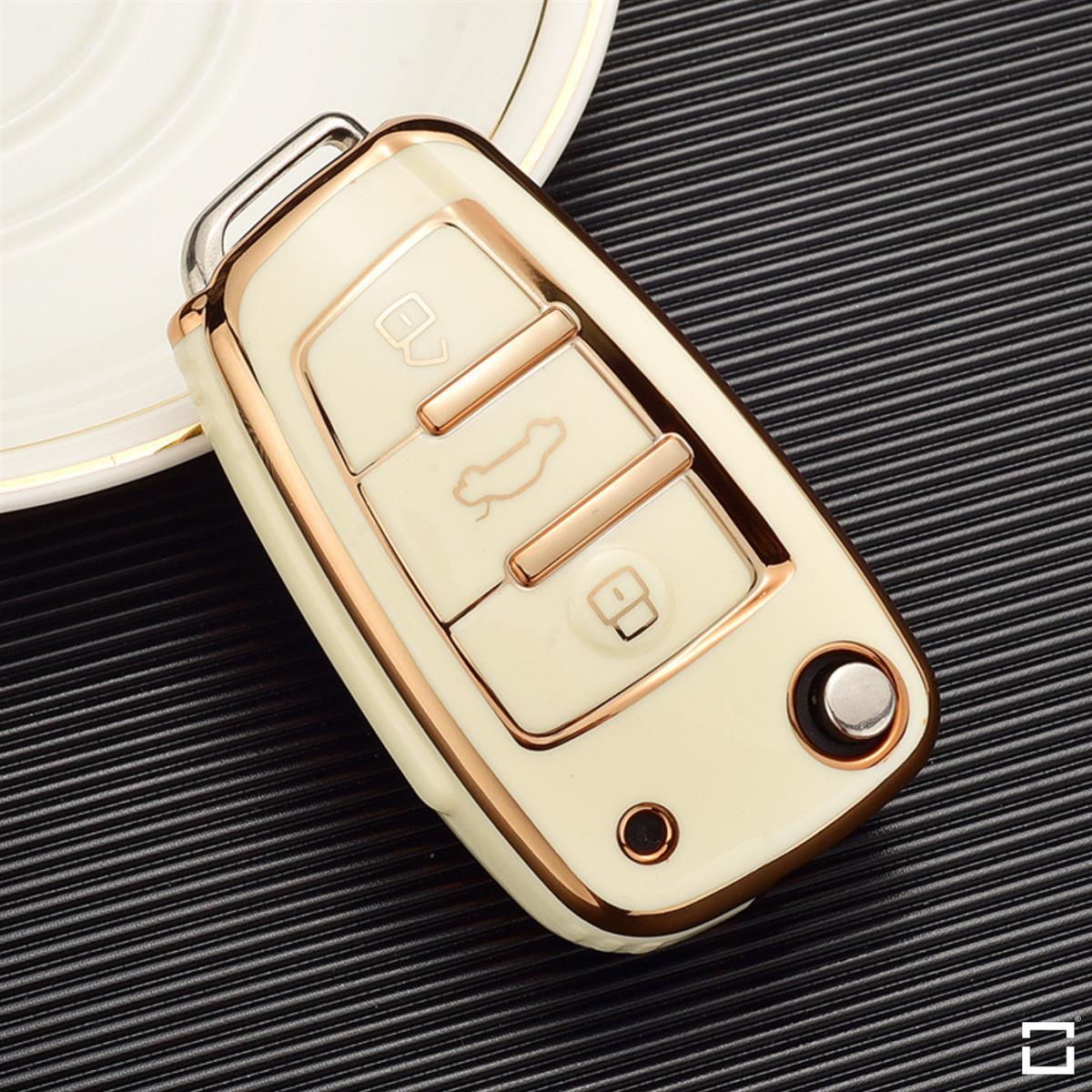 Glossy TPU key cover / protective cover (SEK18) suitable for Audi keys