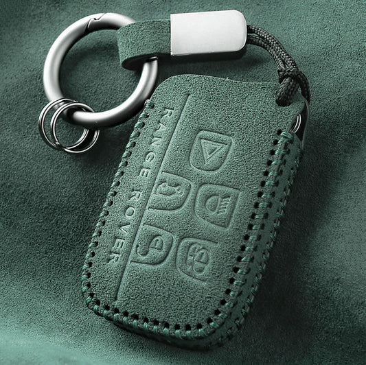 Alcantara key cover (LEK69) suitable for Land Rover, Jaguar keys including carabiner + key ring
