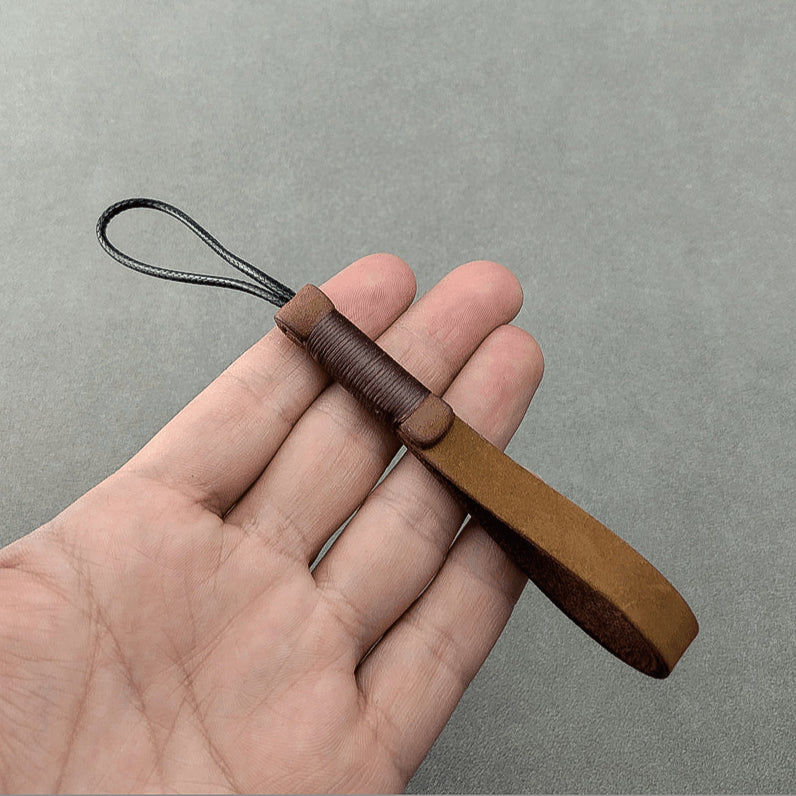 Premium keychain leather strap