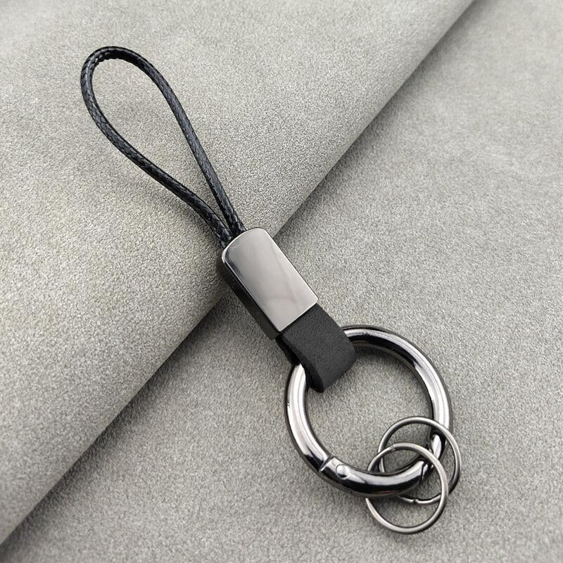 Bracelet en cuir pour porte-clés haut de gamme avec porte-clés