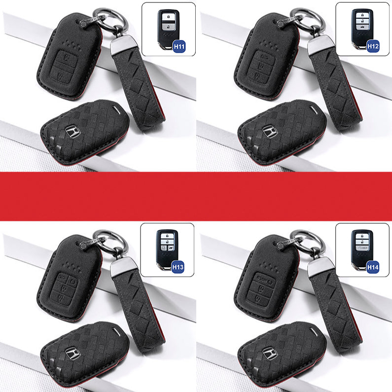 Alcantara key cover (LEK72) suitable for Honda keys including key ring