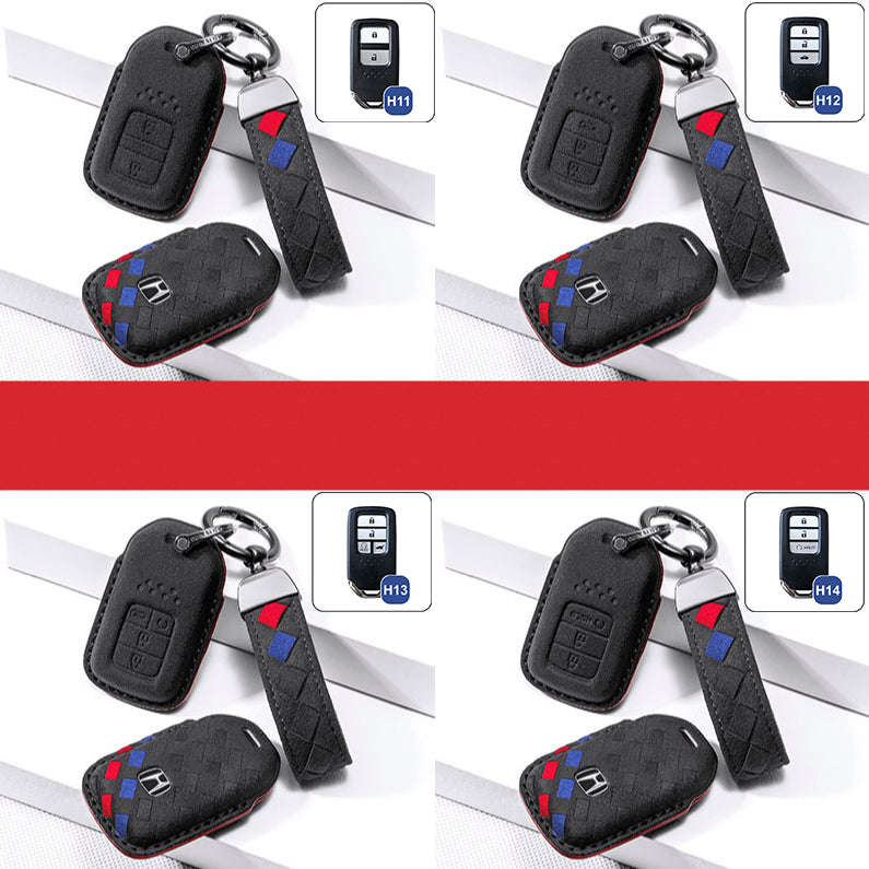 Alcantara key cover (LEK72) suitable for Honda keys including key ring